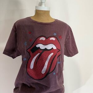 Rolling Stones in concert boyfriend tee